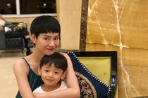 Vẻ đáng yêu của con trai Trà My giống tài tử Leonardo DiCaprio 