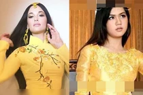 Ngọc Trinh mặc áo dài lộ “đủ hết”... phản cảm như ca sĩ Mỹ