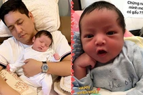 Mê tít con trai kháu khỉnh chưa đầy tháng của Thanh Thúy - Đức Thịnh