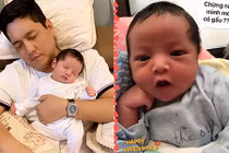 Mê tít con trai kháu khỉnh chưa đầy tháng của Thanh Thúy - Đức Thịnh