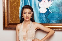 Thúy Vân khoe vòng một hờ hững, đọ sắc top 45 Hoa hậu Hoàn vũ VN