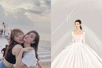 Lộ không gian hôn lễ và 2 mẫu váy cưới của Đông Nhi 