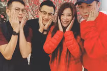 Sau khi ly hôn, Lưu Khải Uy vui vẻ tụ tập bạn bè ngày Tết