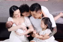 Tổ ấm hạnh phúc, vợ đẹp, con xinh của Tuấn Hưng