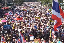 Toàn cảnh ngày đại biểu tình ở Thái Lan