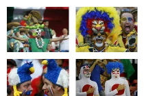 Muôn màu khuôn mặt cổ động viên mùa World Cup
