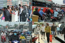 Biển người nô nức rời TP.HCM đi nghỉ lễ