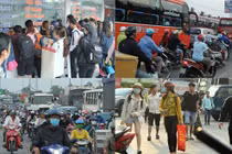 Biển người nô nức rời TP.HCM đi nghỉ lễ