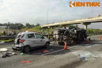 TNGT liên hoàn, 3 phụ nữ bị ô tô tông...hai lần