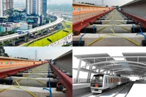 Cận cảnh đoạn đường ray đầu tiên trên tuyến Metro Bến Thành - Suối Tiên