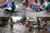 Chùm ảnh cuộc sống của người Sài Gòn đảo lộn vì mưa dầm dề