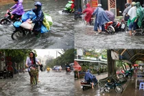 Chùm ảnh cuộc sống của người Sài Gòn đảo lộn vì mưa dầm dề