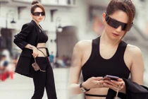 Ngọc Trinh lại thiêu đốt ánh nhìn khi xuống phố với mốt quần dây