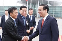 Chủ tịch nước Võ Văn Thưởng bắt đầu thăm chính thức CHDCND Lào
