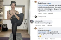 Tập yoga động tác khó lúc bầu bí, Phương Trinh Jolie khiến fan lo lắng