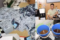 “Xưởng” bơm tinh dầu ma túy vào thuốc lá hoạt động thế nào?