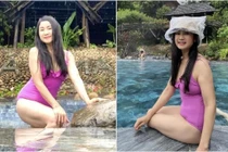 NSND Thu Hà đăng loạt ảnh diện bikinii, sắc vóc tuổi 54 gây sốt