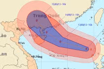 Áp thấp suy yếu, biển Đông đón bão số 7