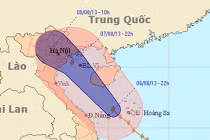 Đêm nay bão số 6 đổ bộ vào Hải Phòng-Nam Định