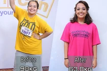 Đời tư cơ cực của cô gái lai xinh đẹp giảm 30 cân