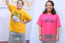 Đời tư cơ cực của cô gái lai xinh đẹp giảm 30 cân