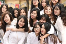 Chùm ảnh: Những nữ sinh xinh như mộng ngày khai trường