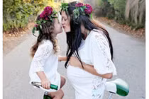 Ngắm chùm ảnh mẹ và con gái không thể đáng yêu hơn