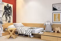 Thiết kế giường ngủ hiện đại cho cả bé trai và bé gái