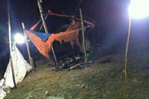 Lạ lùng vụ thi thể nhiều thương tích trong lán bị cháy