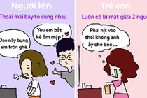 Phân biệt phong cách tình yêu kiểu người lớn và trẻ con
