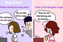 Phân biệt phong cách tình yêu kiểu người lớn và trẻ con