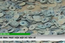 Phát hiện hũ tiền cổ nặng 9 kg ở Hà Tĩnh