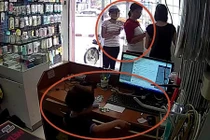 Video hai phụ nữ dàn cảnh để cậu bé trộm Iphone ở Hà Nội