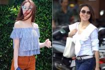 Soi gu trang phục đời thường của Hồ Ngọc Hà và Mỹ Tâm