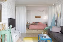 Căn hộ 44m2 ngọt ngào, lãng mạn dành cho cặp vợ chồng trẻ