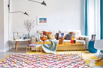 Mê mẩn căn hộ 40m2 đẹp tinh tế với màu xanh ngọc lam