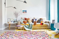 Mê mẩn căn hộ 40m2 đẹp tinh tế với màu xanh ngọc lam