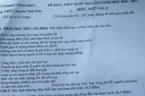 “Lạc trôi” của Sơn Tùng M-TP vào đề Văn trường chuyên Vĩnh Phúc