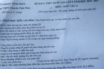 “Lạc trôi” của Sơn Tùng M-TP vào đề Văn trường chuyên Vĩnh Phúc