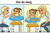 Cuộc sống đầy màu sắc của vợ chồng trẻ khi lần đầu có con