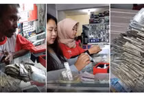 Cha nghèo dốc sạch tiền lẻ mua điện thoại chiều con 