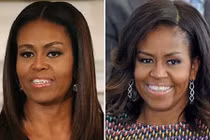 Dân mạng thích thú với mái tóc xoăn tự nhiên của bà Obama