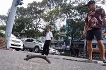 Du khách ngã vỡ mặt vì móc sắt thành "bẫy" người 