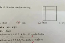 Bài toán đếm hình vuông, “cô hay trò sai” gây tranh cãi