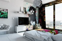 Ngôi nhà sống động nhờ nội thất phong cách Graffiti