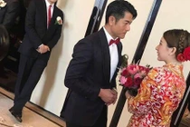 Vợ Quách Phú Thành lộ bụng bầu trong ngày cưới