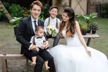 Ảnh kỷ niệm 3 năm ngày cưới của gia đình Đăng Khôi