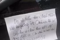 Làm vỡ gương ô tô, để lại lời xin lỗi: Nam sinh lên tiếng