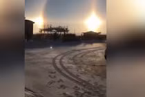 Kỳ quái ba mặt trời xuất hiện cùng lúc ở Trung Quốc