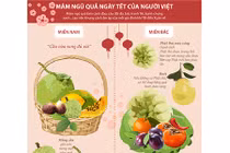 Infographics Sự khác nhau của mâm ngũ quả miền Nam và miền Bắc